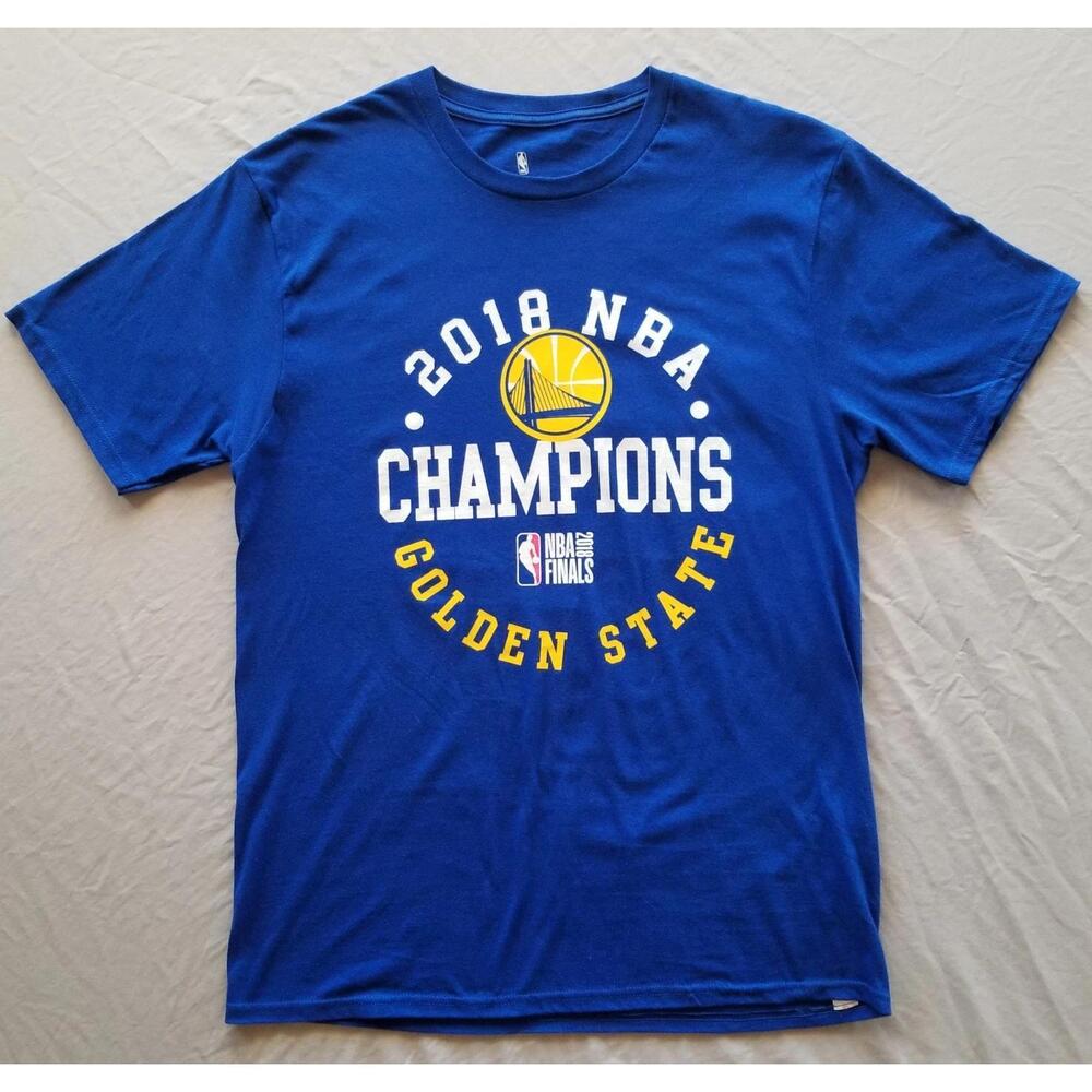 Golden State Warriors 2018 Nba Champions T-Shirt Blue M